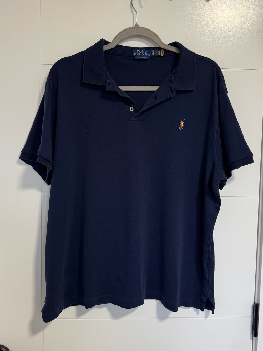 Polo by Ralph Lauren Navy Short-Sleeve Polo with Embroidered Pony